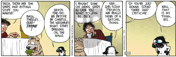 Get Fuzzy on Monday July 4, 2005 Comic Strip