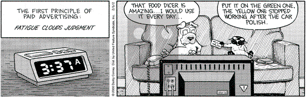 Get Fuzzy on Wednesday February 6, 2002 Comic Strip