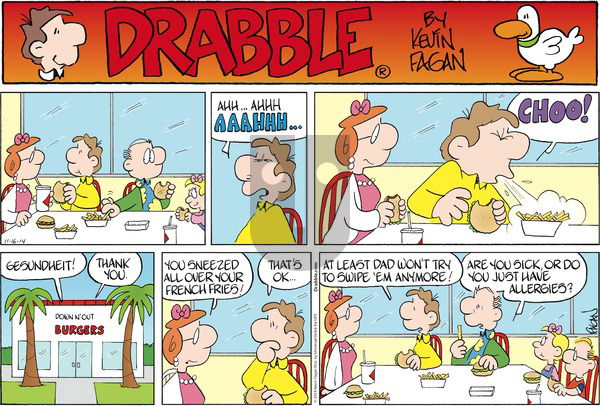 Drabble on Sunday November 16, 2014 Comic Strip