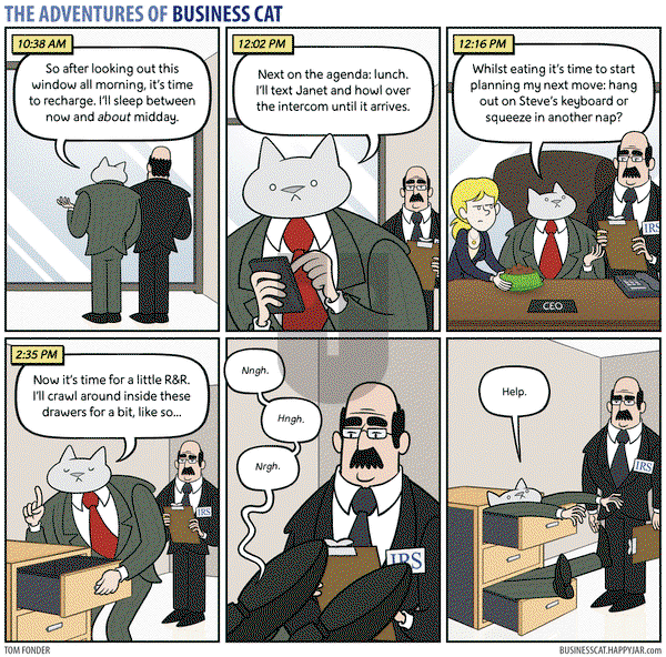 The Adventures of Business Cat - Monday October 2, 2017 Comic Strip