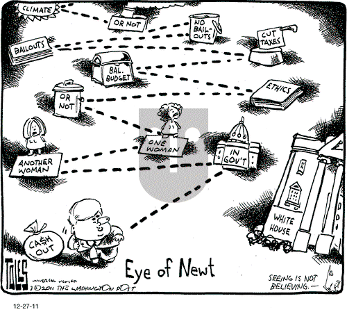 Tom Toles on Tuesday December 27, 2011 Comic Strip