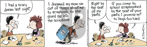Cul de Sac on Thursday April 11, 2019 Comic Strip