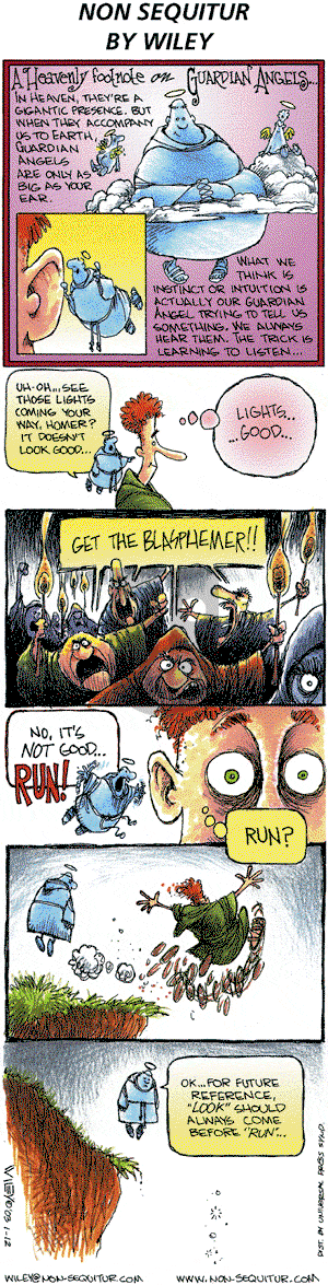 Non Sequitur on Sunday January 12, 2003 Comic Strip