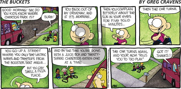 The Buckets on Sunday August 22, 2021 Comic Strip