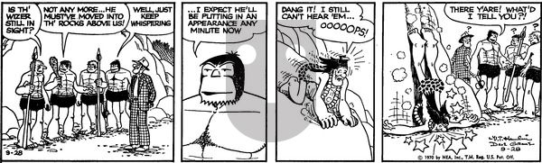 Alley Oop on Monday September 28, 1970 Comic Strip