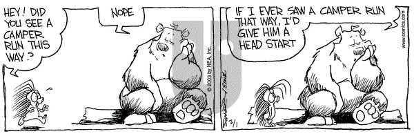 The Grizzwells on Saturday February 1, 2003 Comic Strip