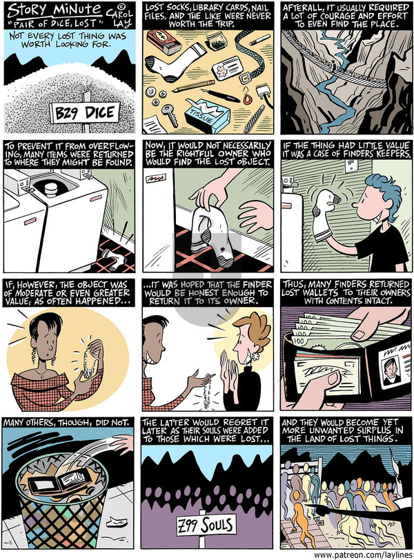 Lay Lines - Wednesday January 17, 2018 Comic Strip