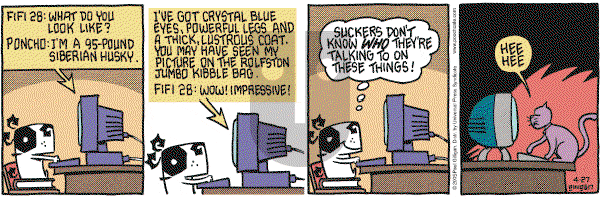 Pooch Cafe on Wednesday April 27, 2005 Comic Strip