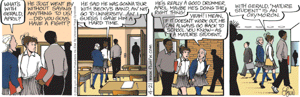 For Better or For Worse - Monday April 21, 2008 Comic Strip