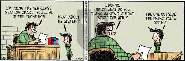 Grand Avenue on Wednesday January 18, 2017 Comic Strip
