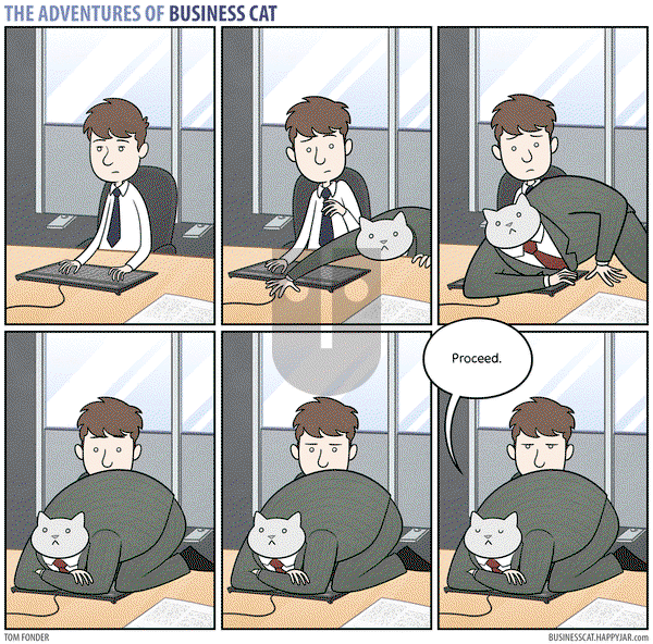 The Adventures of Business Cat on Monday August 3, 2015 Comic Strip
