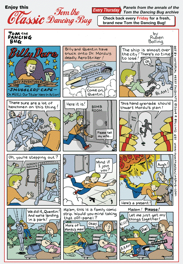 Tom the Dancing Bug on Thursday February 21, 2013 Comic Strip