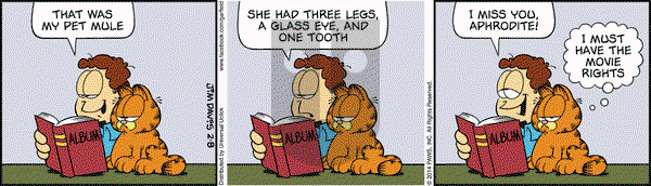 Garfield on Saturday February 8, 2014 Comic Strip