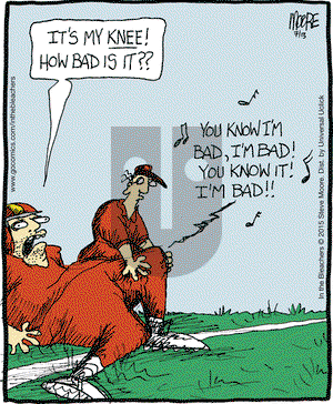 In the Bleachers on Monday July 13, 2015 Comic Strip