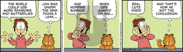 Garfield on Saturday February 27, 2016 Comic Strip