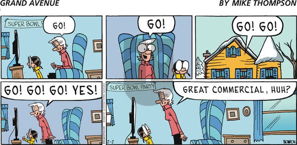 Grand Avenue on Sunday February 2, 2020 Comic Strip