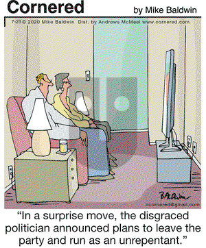 Cornered on Thursday July 23, 2020 Comic Strip