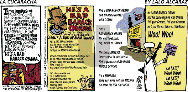 La Cucaracha on Sunday April 8, 2007 Comic Strip