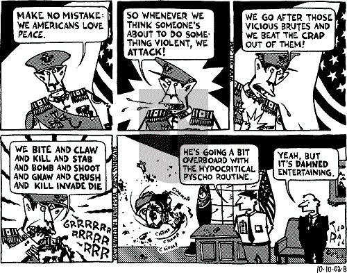 Ted Rall on Saturday October 12, 2002 Comic Strip