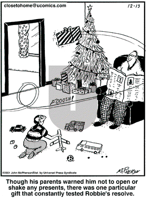 Close to Home on Thursday December 13, 2001 Comic Strip