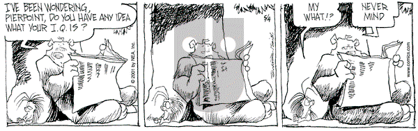 The Grizzwells on Friday May 4, 2001 Comic Strip