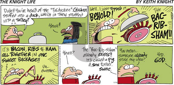The Knight Life on Sunday January 19, 2014 Comic Strip
