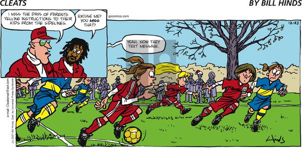 Cleats on Sunday December 23, 2007 Comic Strip