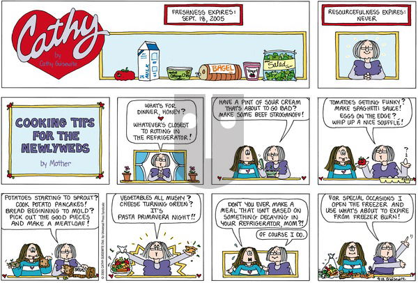 Cathy Classics on Sunday September 18, 2005 Comic Strip