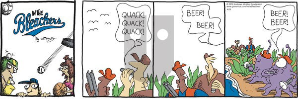 In the Bleachers on Sunday April 28, 2019 Comic Strip