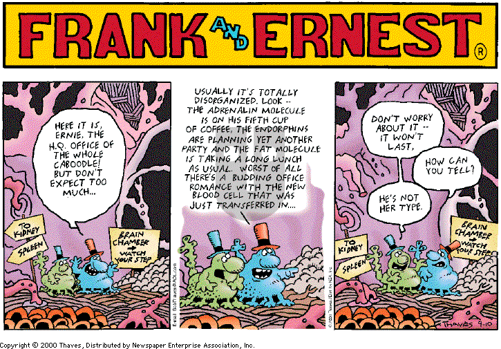 Frank and Ernest on Sunday September 10, 2000 Comic Strip