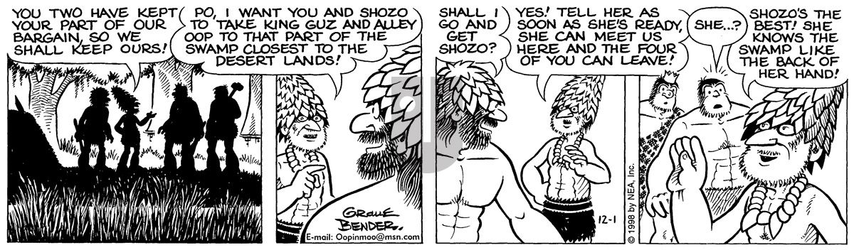 Alley Oop - Tuesday December 1, 1998 Comic Strip