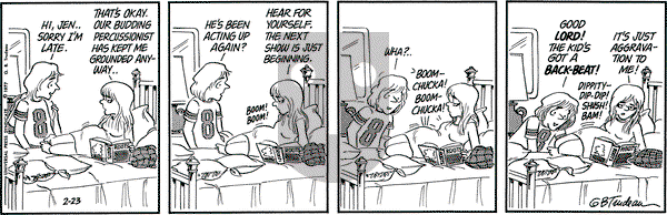 Doonesbury on Wednesday February 23, 1977 Comic Strip