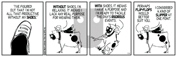 Cow and Boy Classics on Wednesday July 25, 2007 Comic Strip