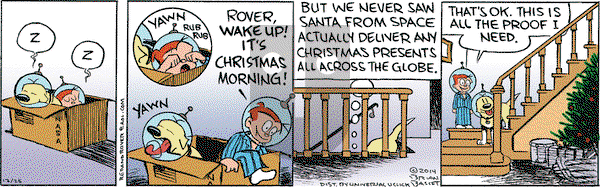 Red and Rover on Thursday December 25, 2014 Comic Strip