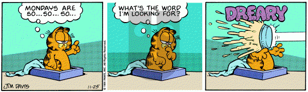 Garfield on Monday November 25, 1985 Comic Strip