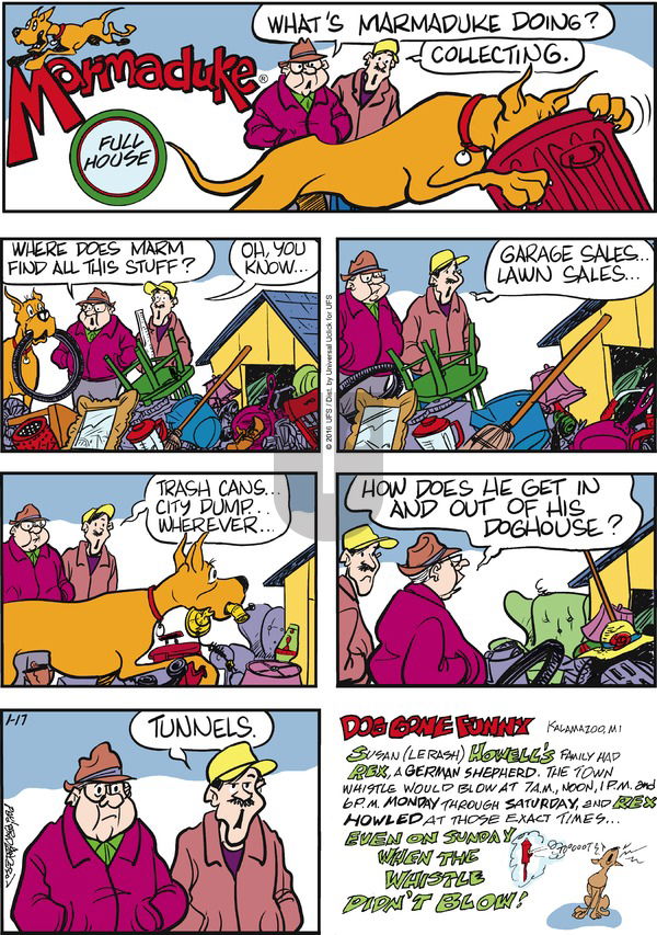 Marmaduke on Sunday January 17, 2016 Comic Strip