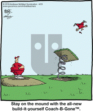 In the Bleachers on Monday April 23, 2018 Comic Strip