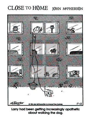Close to Home on Saturday November 12, 1994 Comic Strip