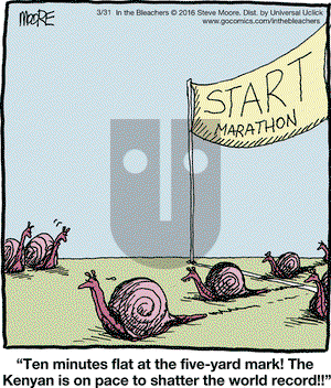 In the Bleachers on Thursday March 31, 2016 Comic Strip