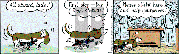 Fred Basset on Friday December 28, 2018 Comic Strip