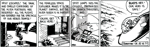 Calvin and Hobbes on Thursday May 24, 1990 Comic Strip