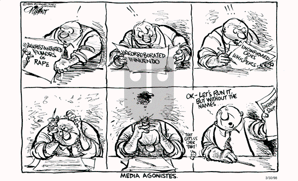 Pat Oliphant - Monday March 30, 1998 Comic Strip