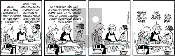 Doonesbury on Friday November 22, 1974 Comic Strip