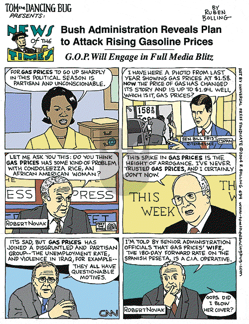 Tom the Dancing Bug on Saturday April 10, 2004 Comic Strip