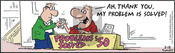 Frank and Ernest on Saturday February 18, 2017 Comic Strip