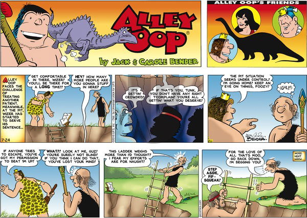 Alley Oop on Sunday July 24, 2016 Comic Strip