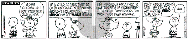 Peanuts on Friday September 7, 1962 Comic Strip