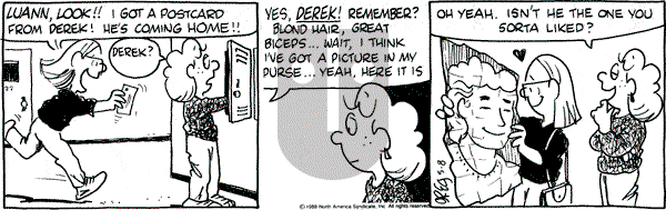 Luann on Monday May 8, 1989 Comic Strip