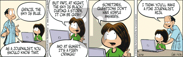 Baldo on Friday December 16, 2016 Comic Strip