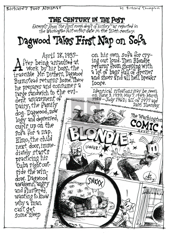 Richard's Poor Almanac on Monday April 18, 2016 Comic Strip